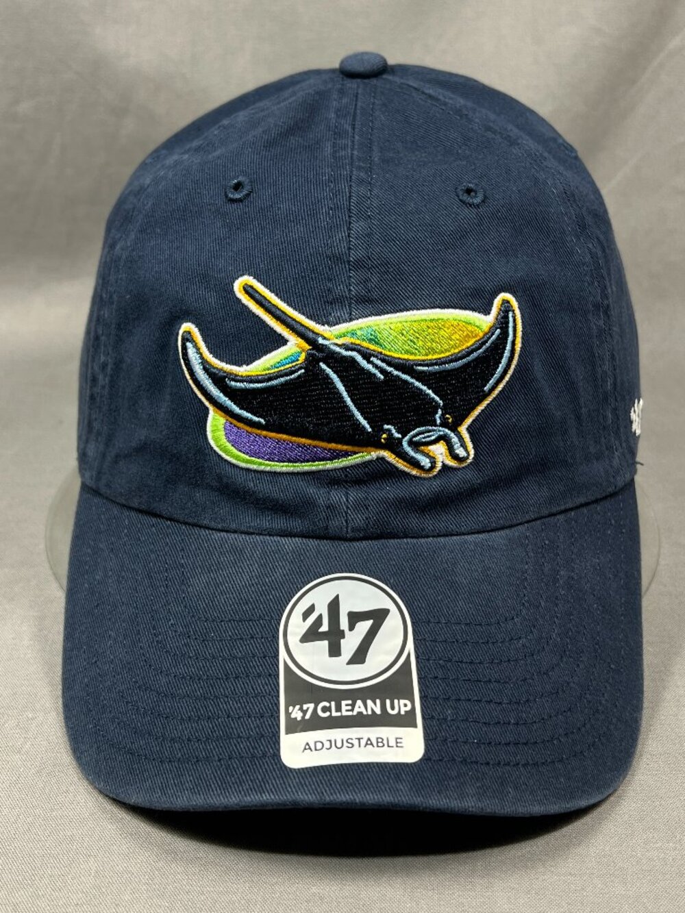 Tampa Bay Devil Rays 47 Brand Throwback Hat MLB Navy Blue Strapback Dad Ball Cap